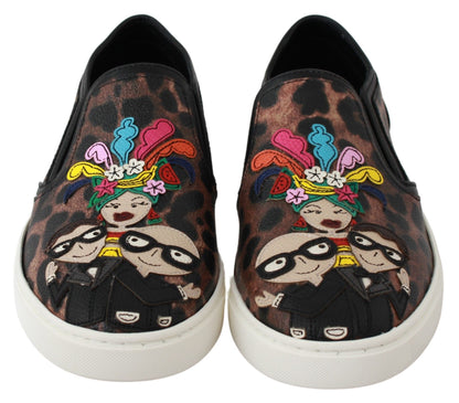 Mocasines elegantes con estampado de leopardo de Dolce &amp; Gabbana para un estilo sofisticado