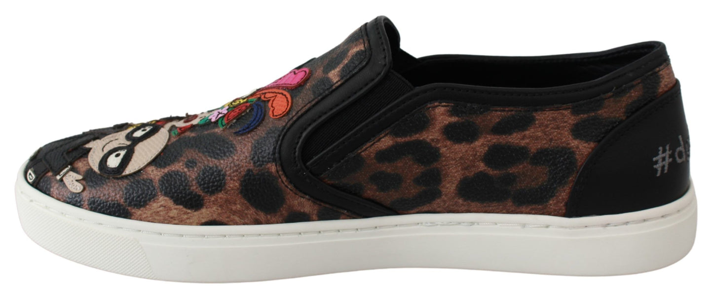 Mocasines elegantes con estampado de leopardo de Dolce &amp; Gabbana para un estilo sofisticado