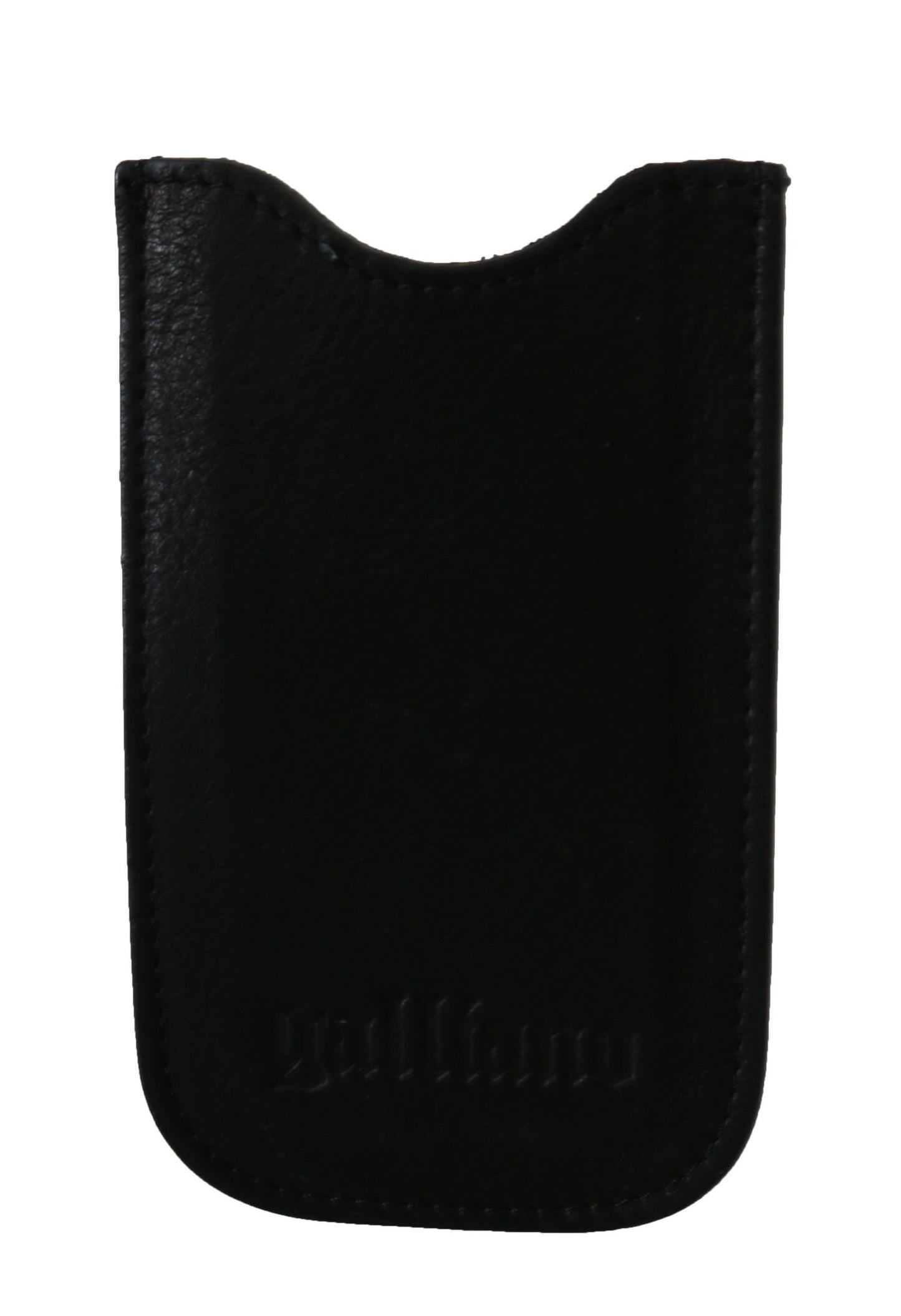 Cartera elegante de cuero genuino negro para hombre de John Galliano