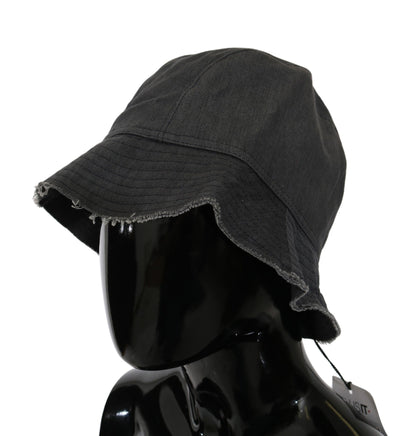 Sombrero de pescador negro elegante de Costume National: accesorio atemporal