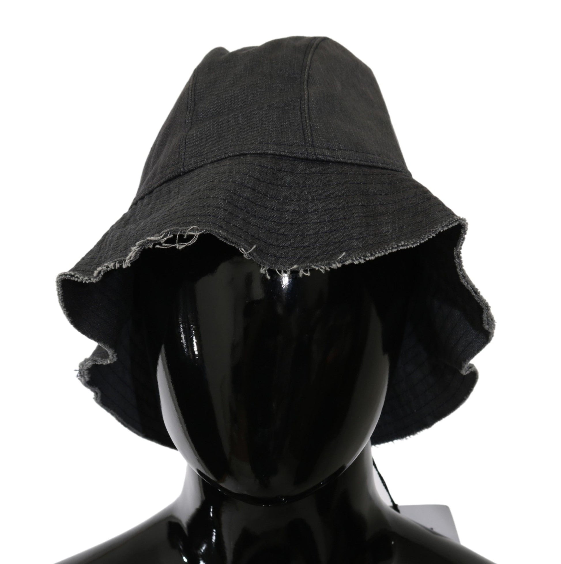 Sombrero de pescador negro elegante de Costume National: accesorio atemporal