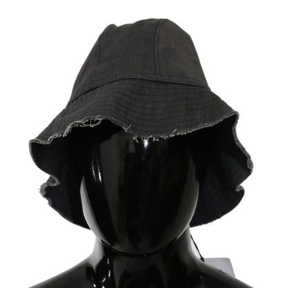 Sombrero de pescador negro elegante de Costume National: accesorio atemporal