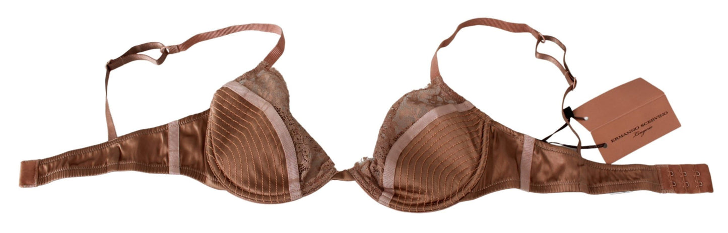 Ermanno Scervino Sujetador push-up elegante de encaje nude