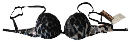 Roberto Cavalli Elegante sujetador Reggiseno de encaje negro