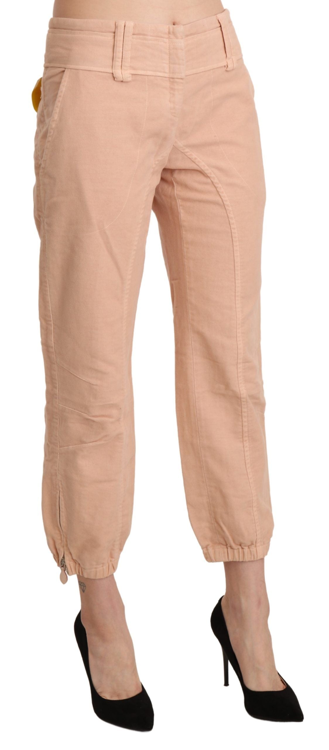 Ermanno Scervino Chic Pantalones cortos de algodón beige