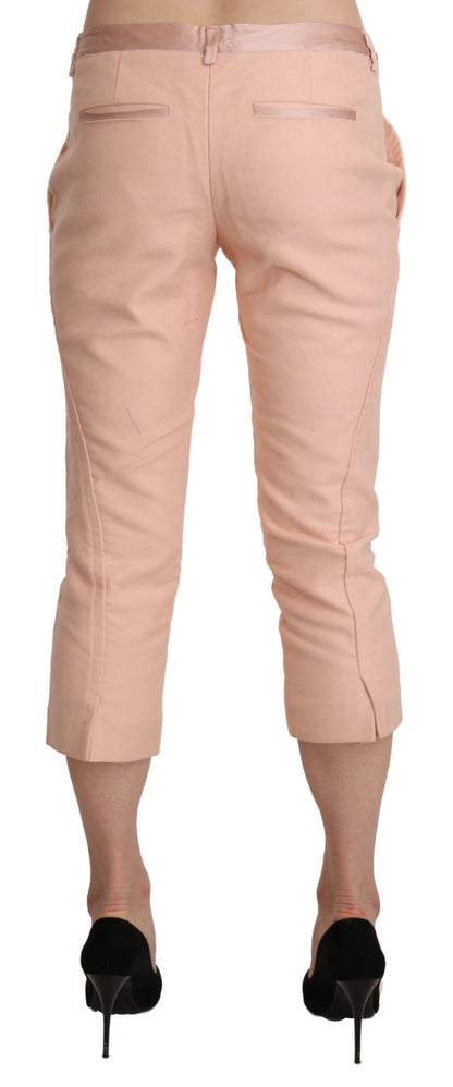 Ermanno Scervino Chic pantalones capri ajustados en rosa