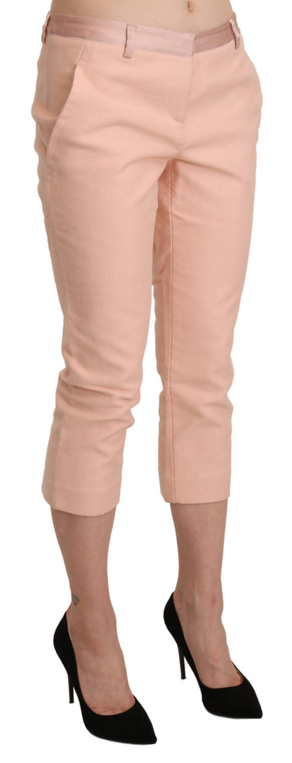 Ermanno Scervino Chic pantalones capri ajustados en rosa