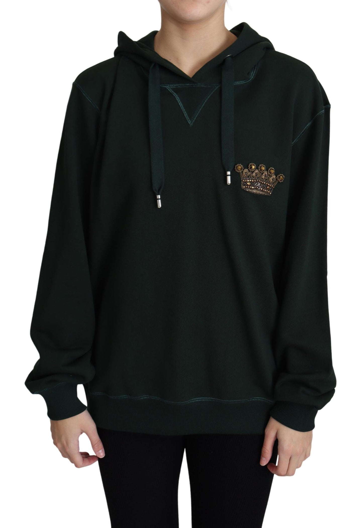 Dolce & Gabbana Regal Crown Embroidered Hoodie