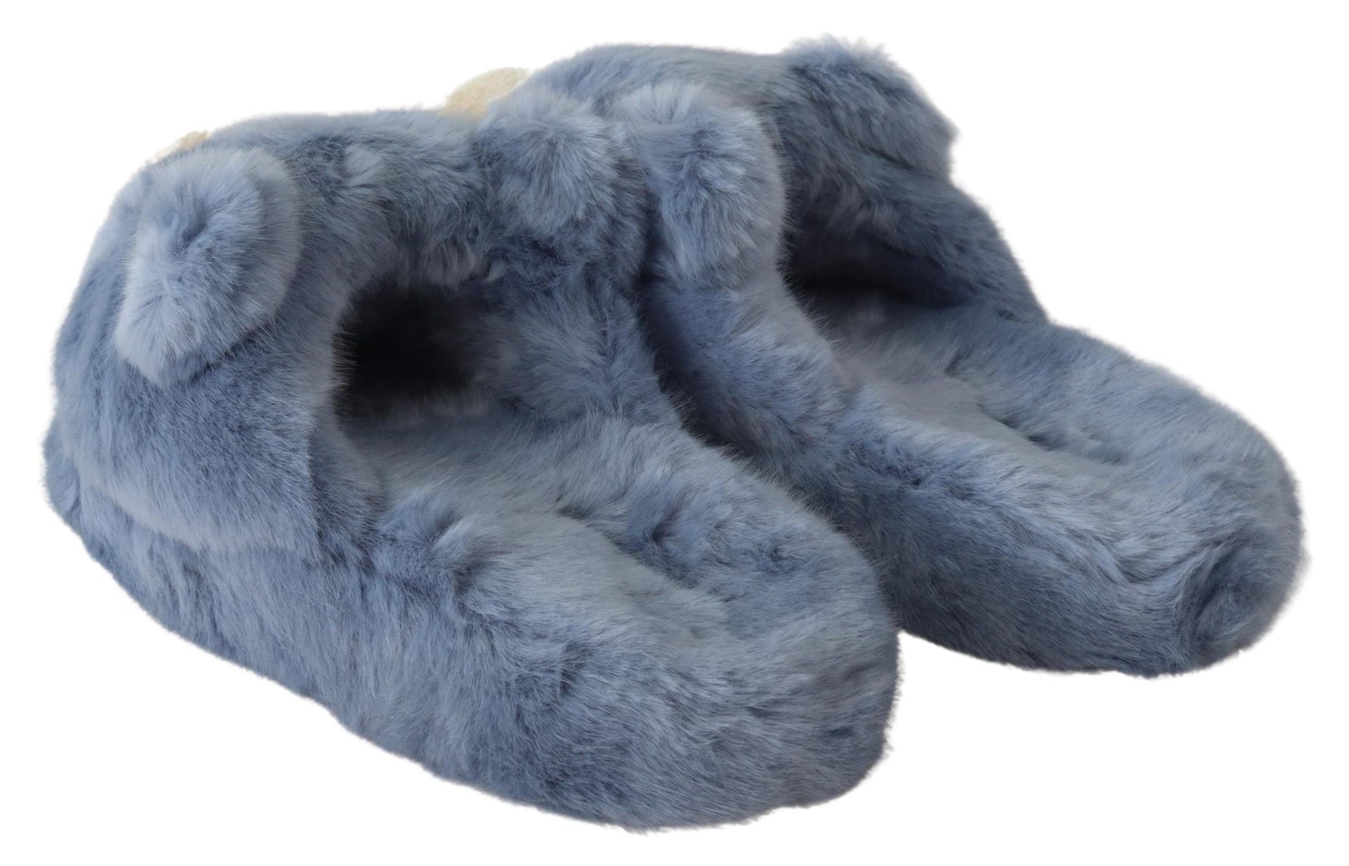 Mocasines azules con osito de peluche elegante de Dolce &amp; Gabbana