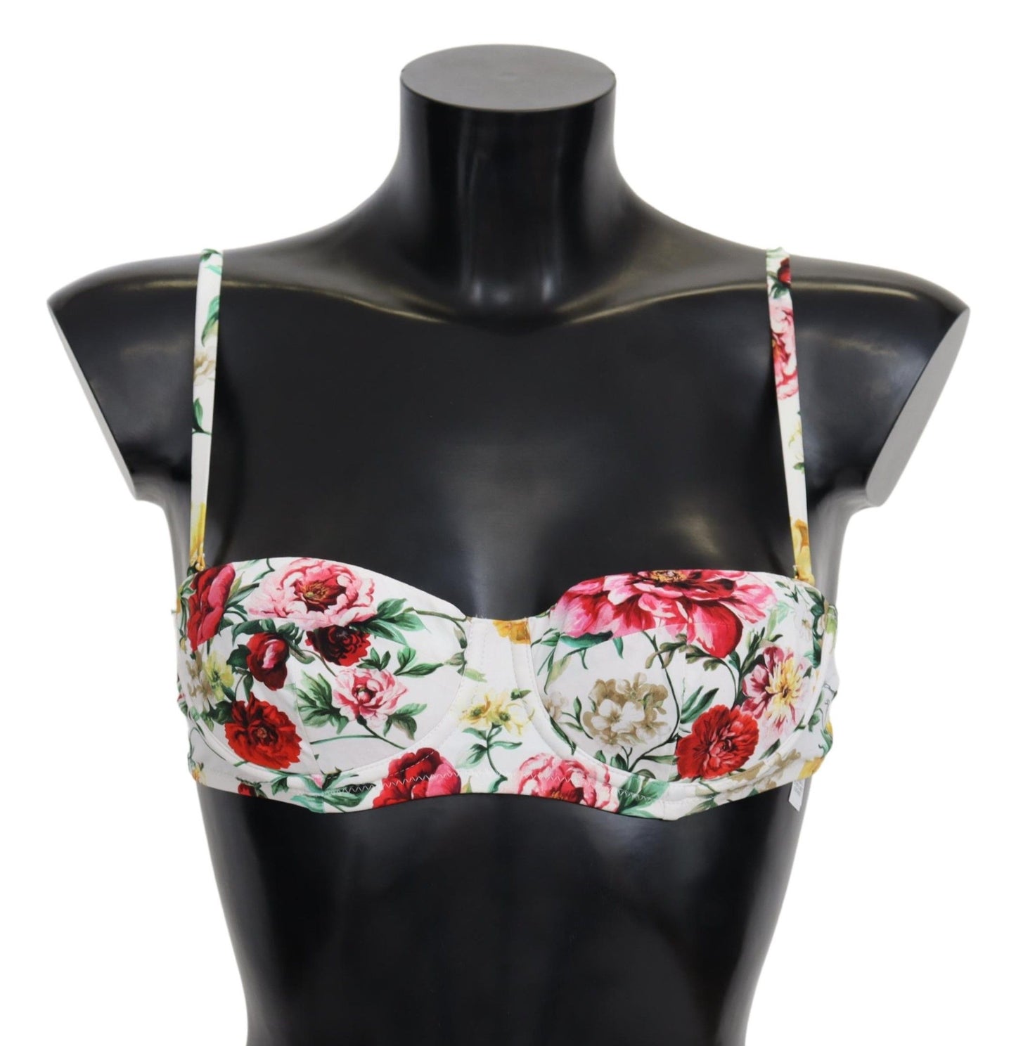 Top de bikini elegante con estampado floral de Dolce &amp; Gabbana: un verano chic