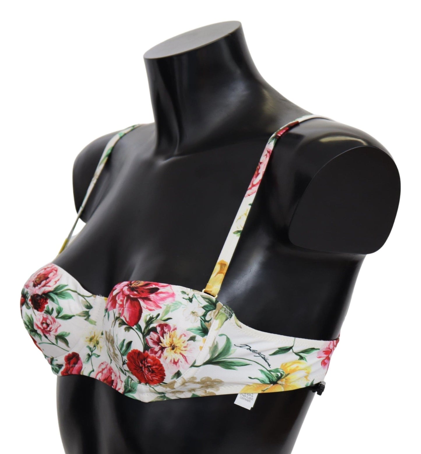 Top de bikini elegante con estampado floral de Dolce &amp; Gabbana: un verano chic