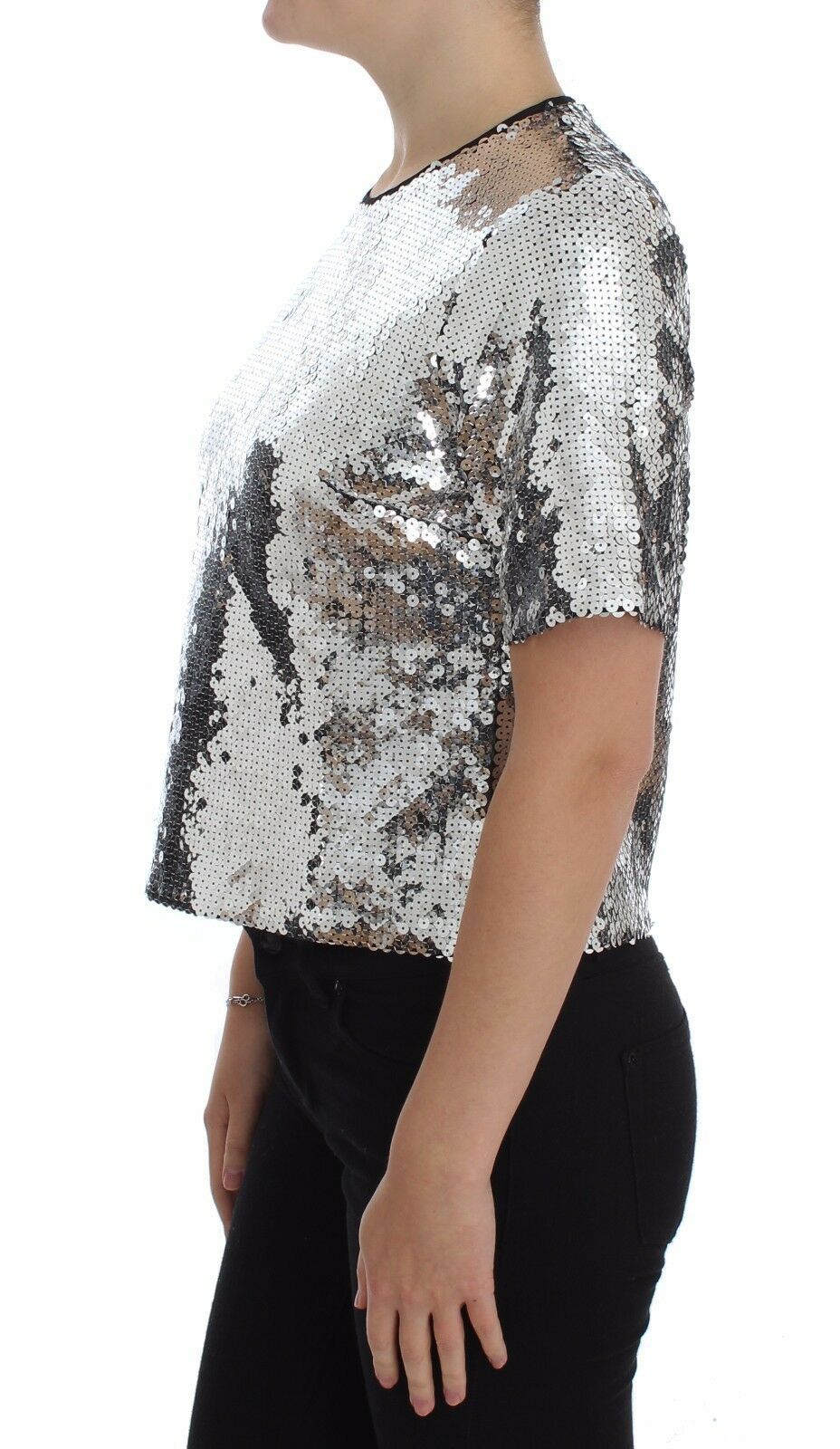 Blusa elegante con lentejuelas de Dolce &amp; Gabbana