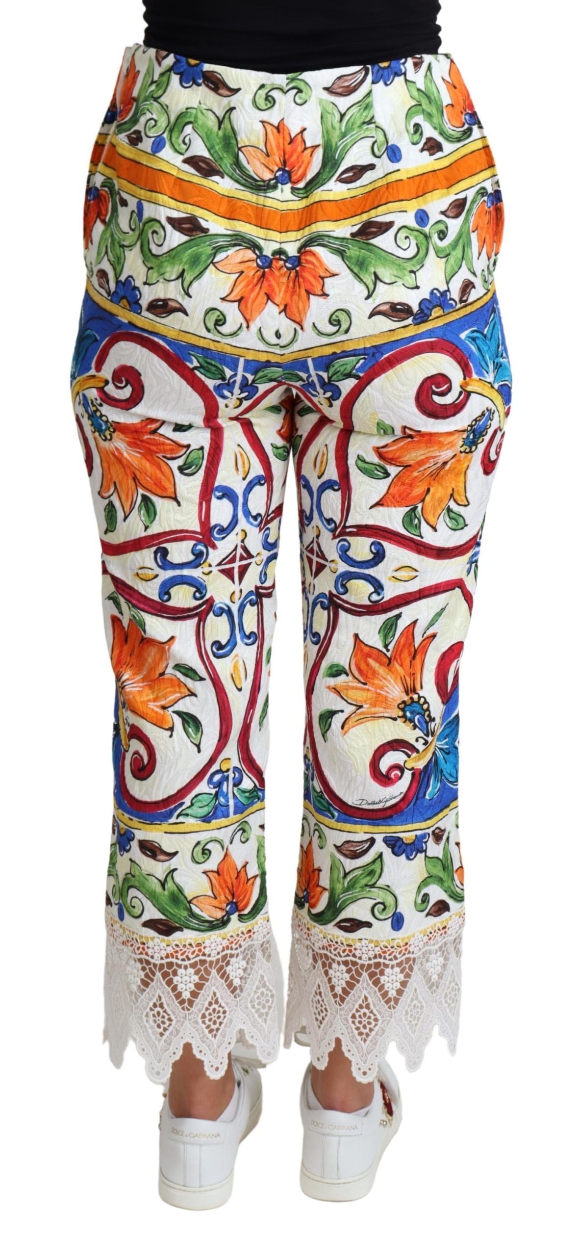 Pantalones capri de talle alto Majolica de Dolce &amp; Gabbana