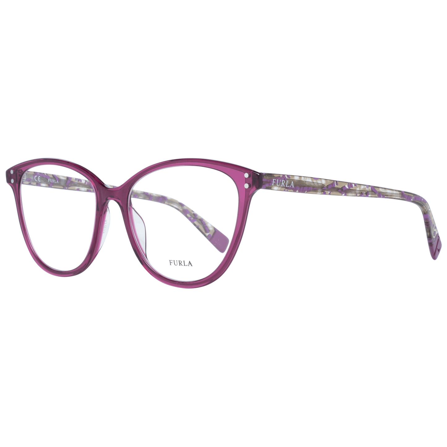 Gafas elegantes Furla Cat Eye de color morado para mujer