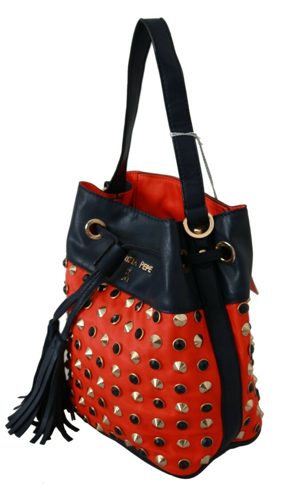 Bolso de hombro elegante rojo con correa de piel de Patrizia Pepe