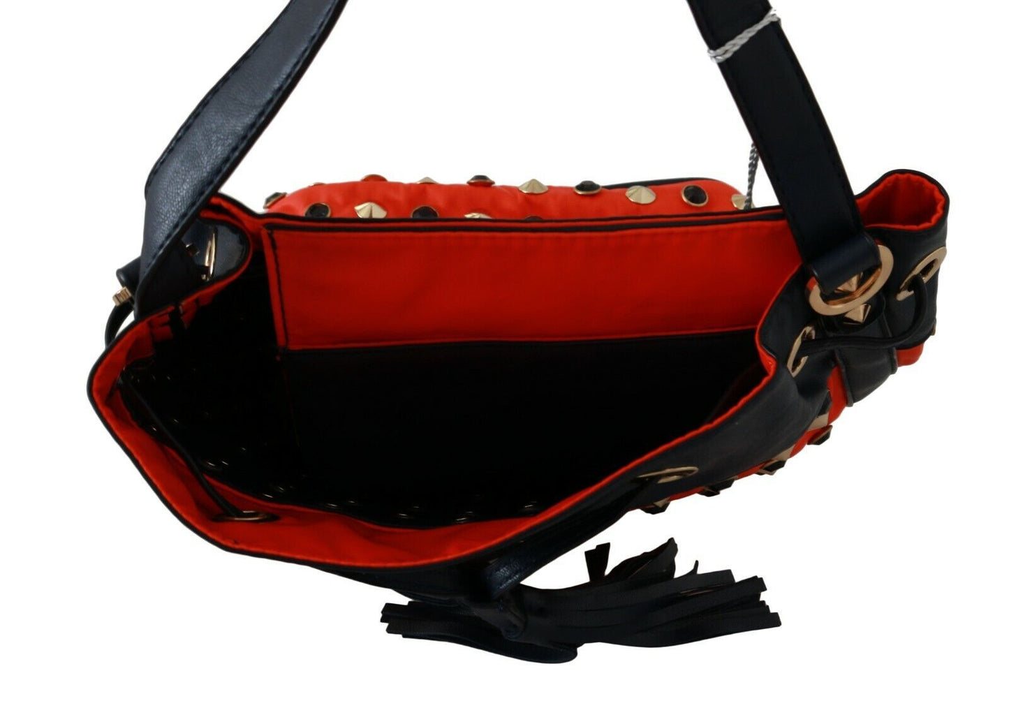 Bolso de hombro elegante rojo con correa de piel de Patrizia Pepe