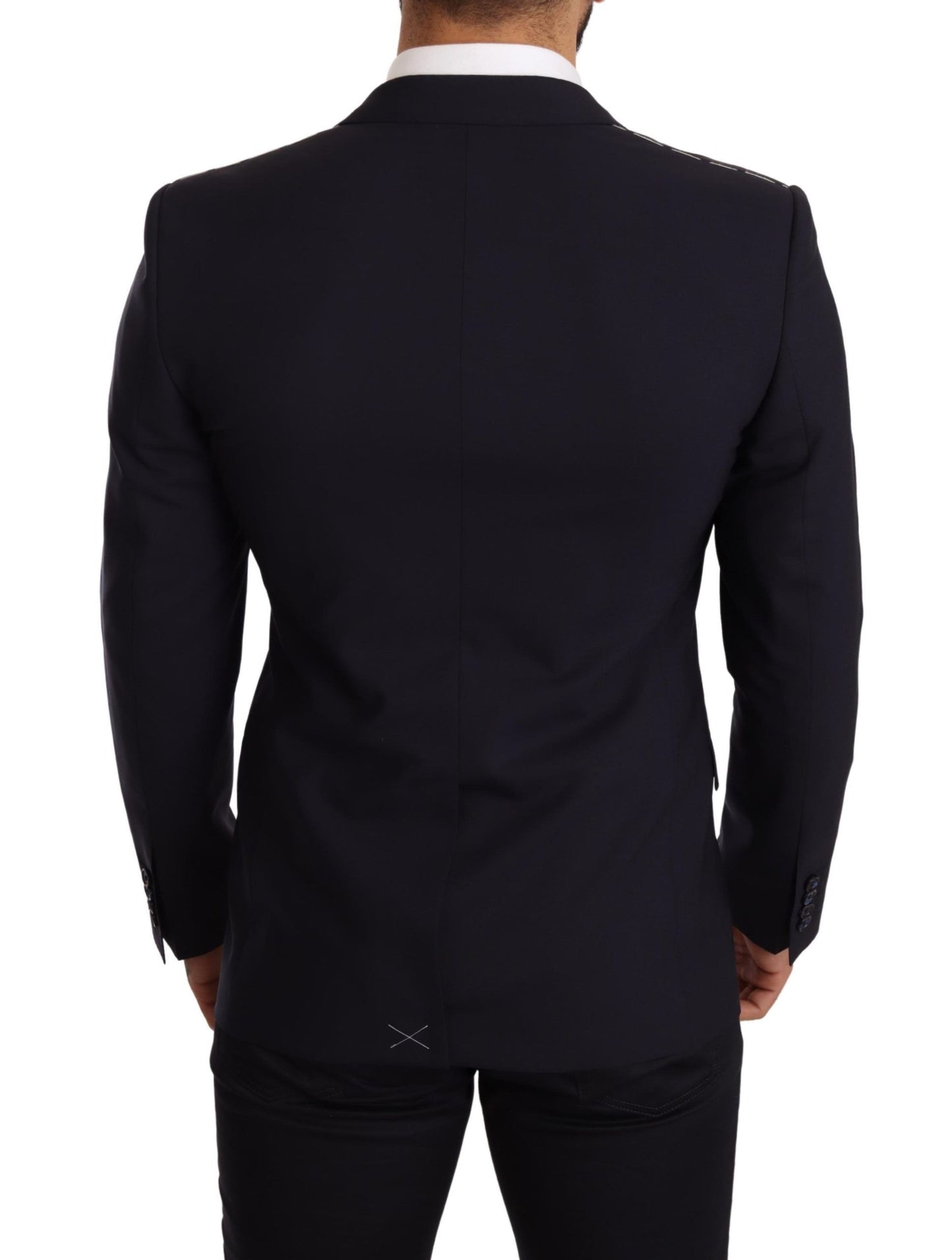 Dolce & Gabbana Elegant Navy Martini Blazer by Renowned Tailors