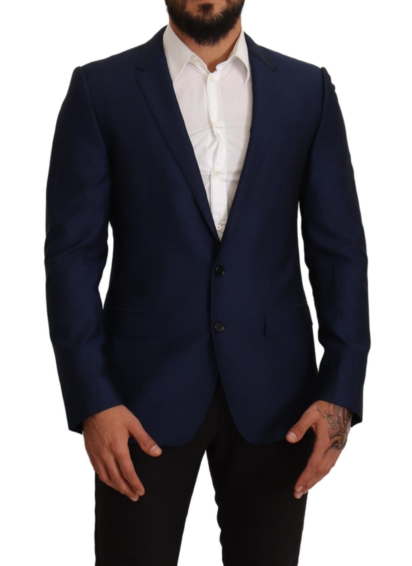 Blazer Martini de lana virgen azul marino de Dolce &amp; Gabbana