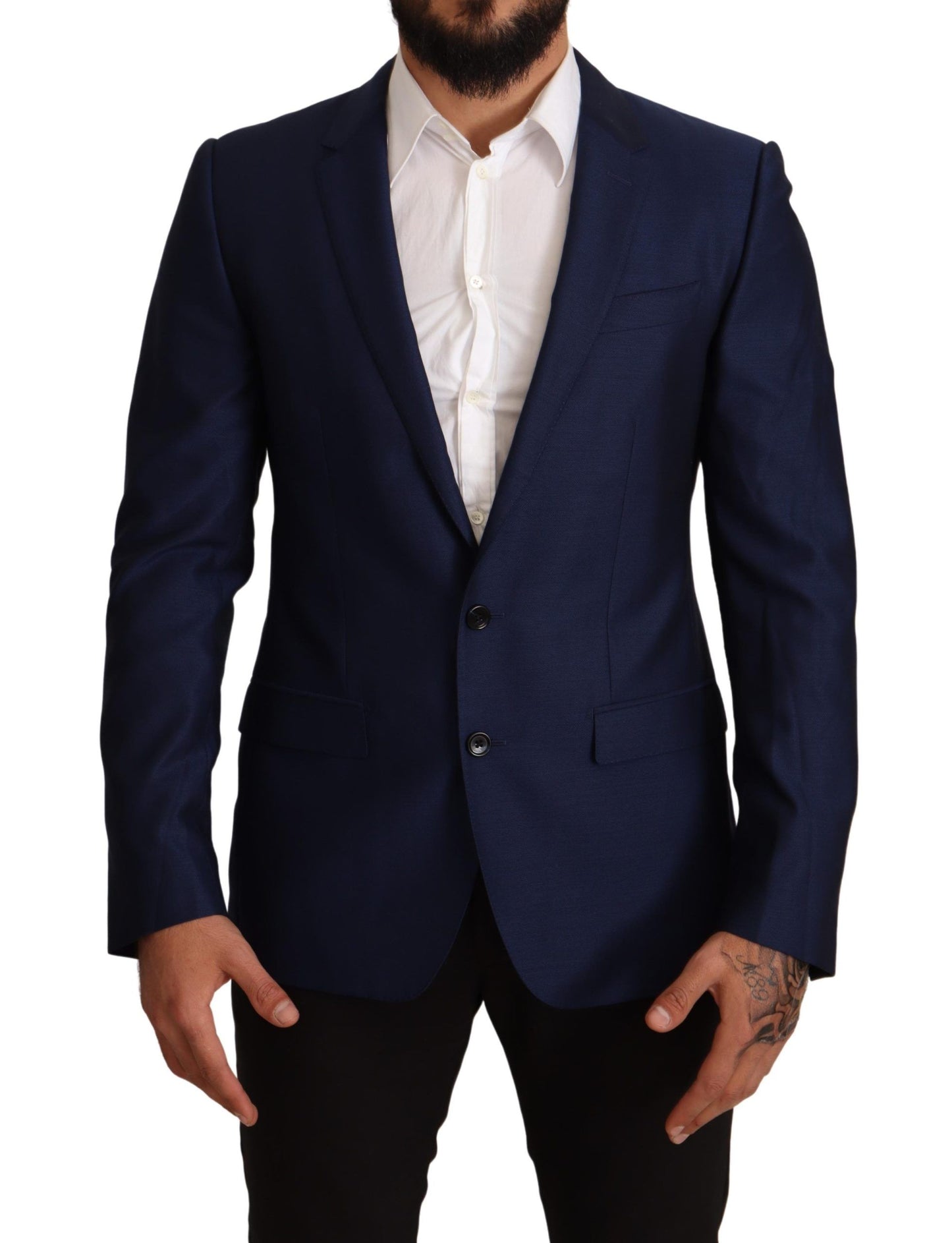 Blazer Martini de lana virgen azul marino de Dolce &amp; Gabbana