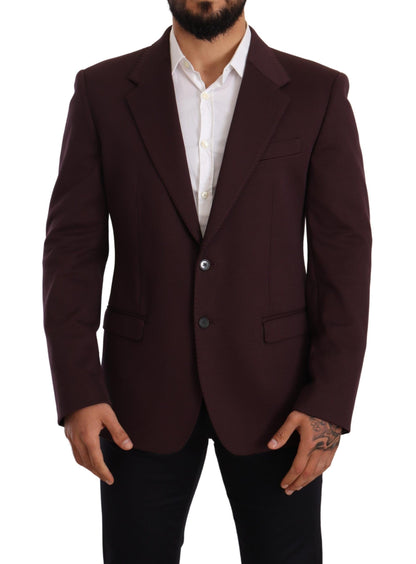 Blazer elegante de corte entallado en índigo de Dolce &amp; Gabbana para hombre