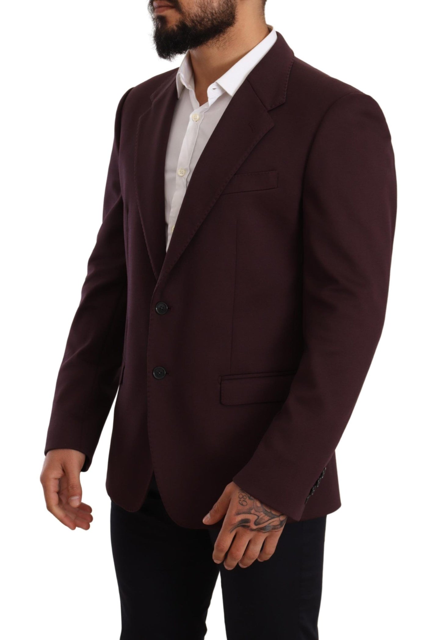 Blazer elegante de corte entallado en índigo de Dolce &amp; Gabbana para hombre