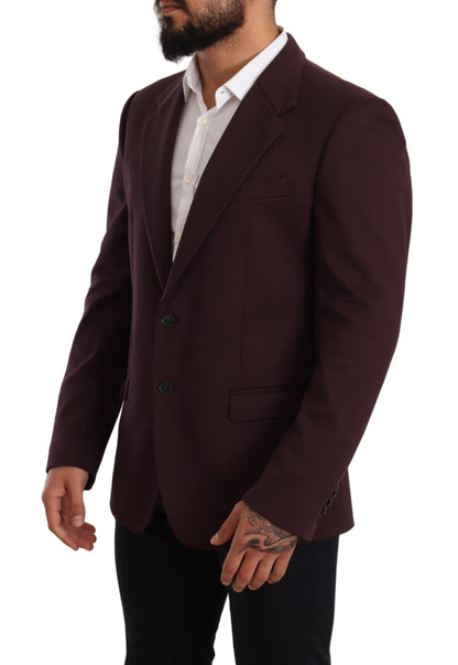 Blazer elegante de corte entallado en índigo de Dolce &amp; Gabbana para hombre