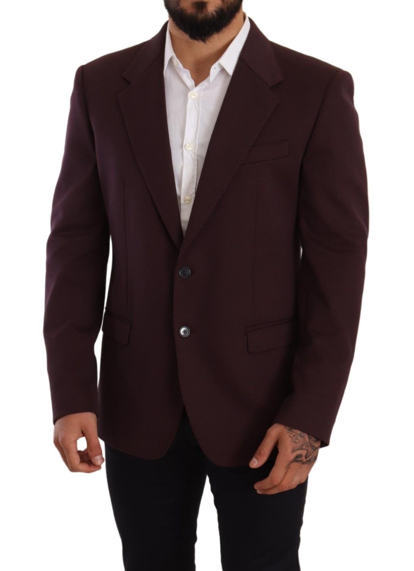 Blazer elegante de corte entallado en índigo de Dolce &amp; Gabbana para hombre