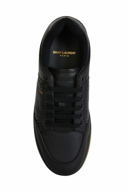 Zapatillas bajas elegantes de cuero negras de Saint Laurent