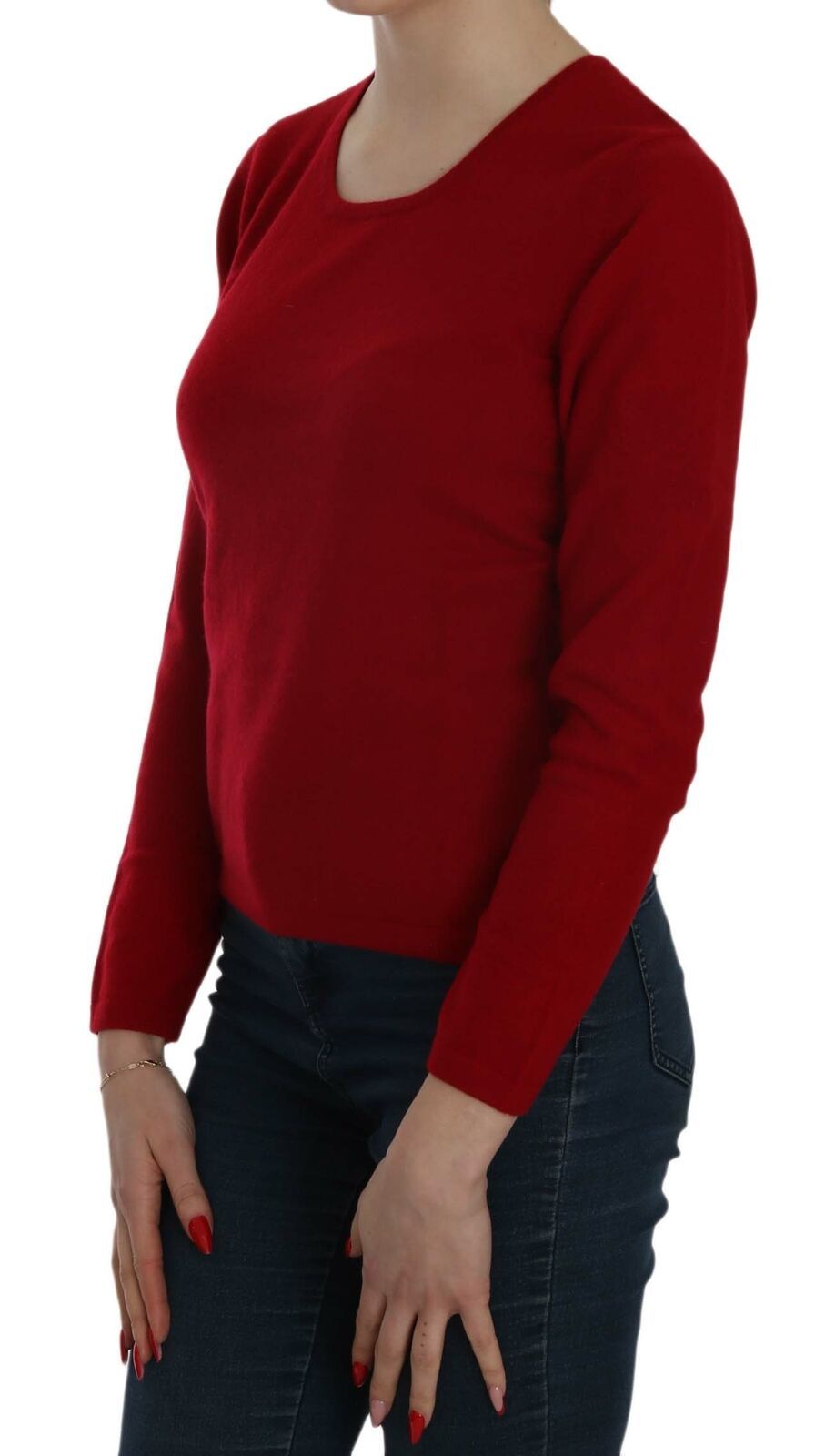 Blusa elegante de cachemira roja de MILA SCHÖN