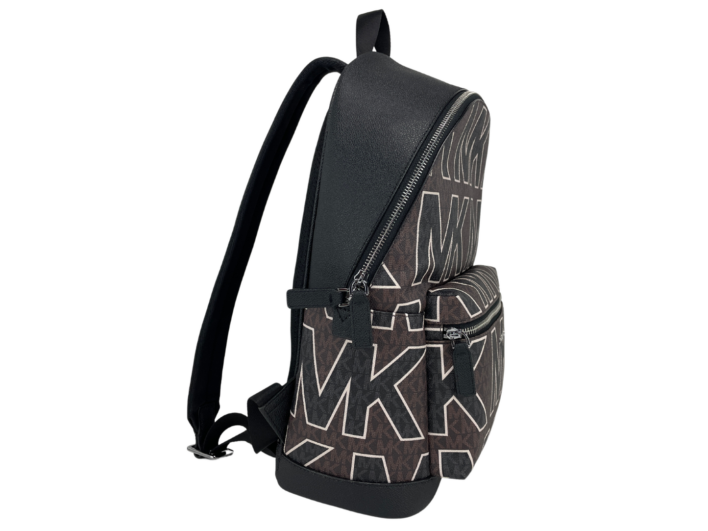 Mochila tipo libro con logotipo gráfico de PVC de la firma Cooper de Michael Kors en color marrón