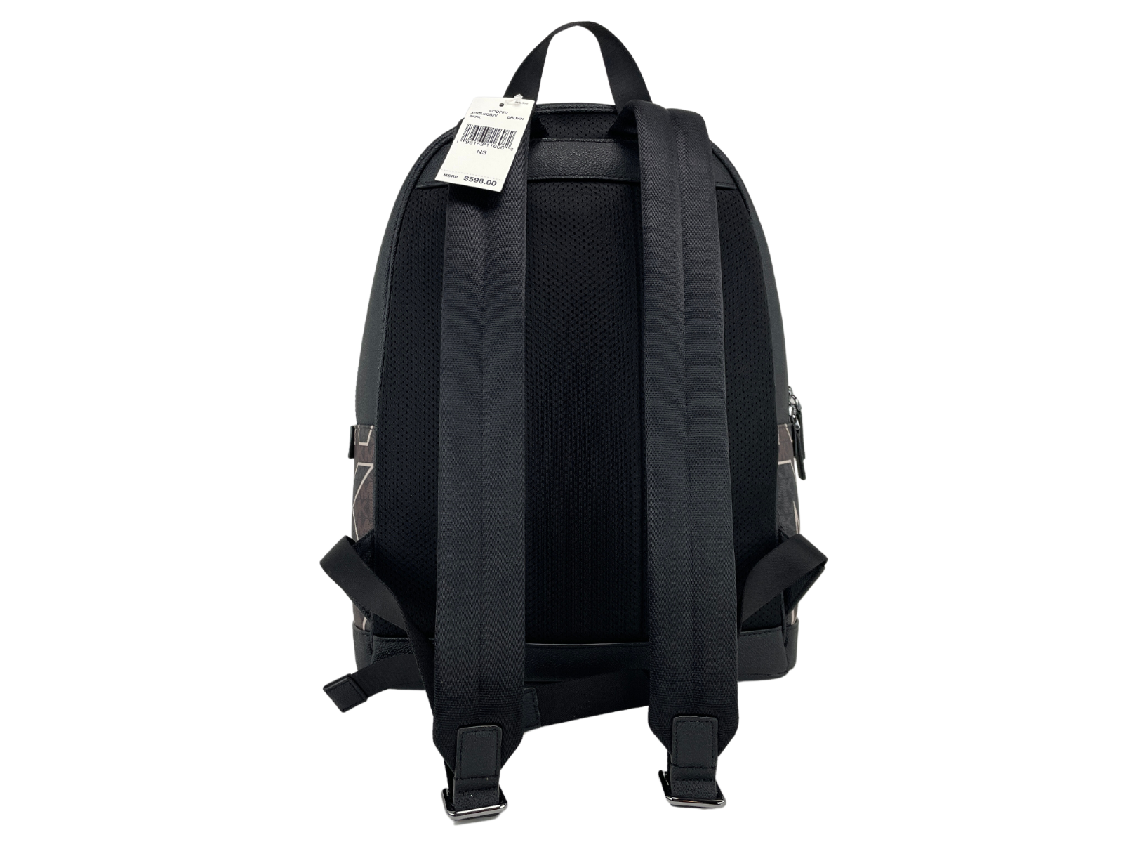 Mochila tipo libro con logotipo gráfico de PVC de la firma Cooper de Michael Kors en color marrón
