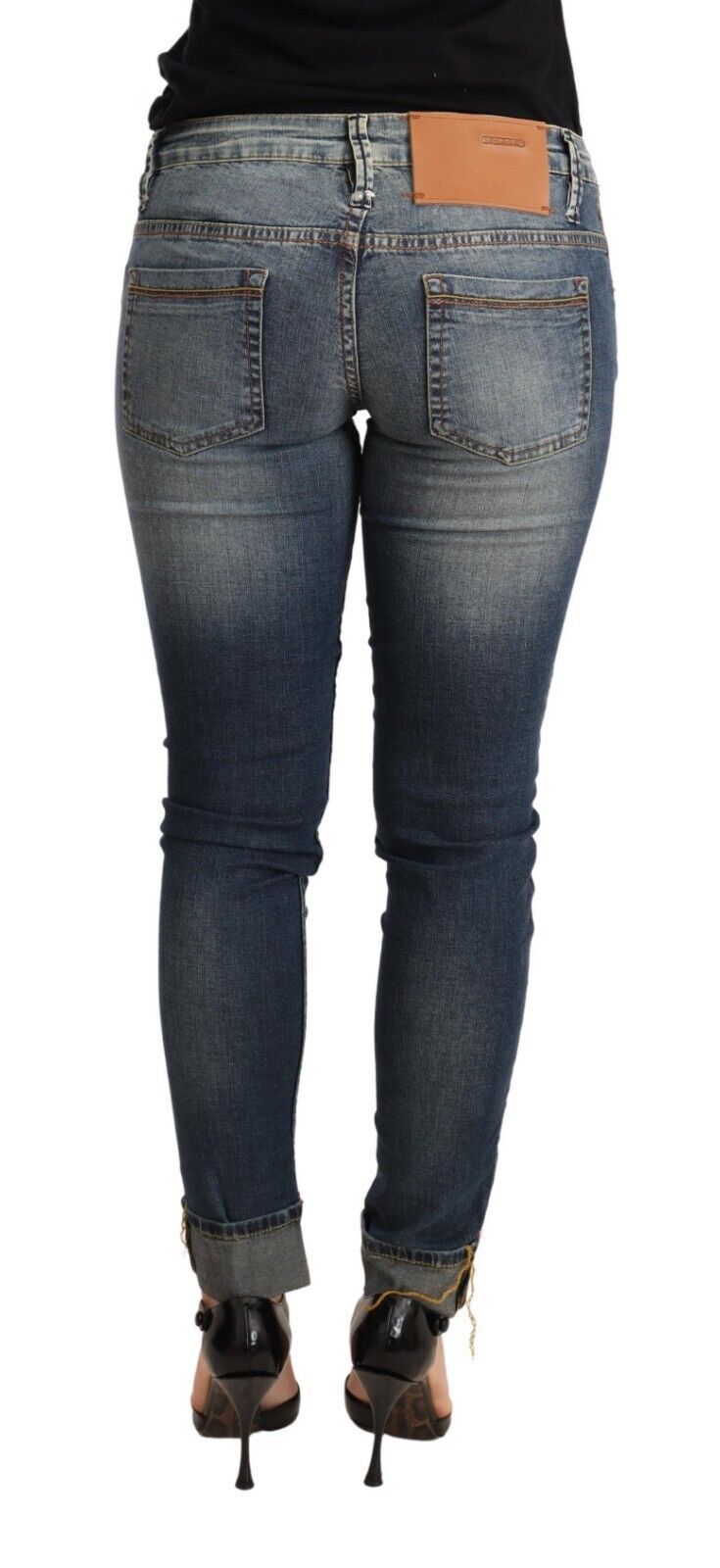 Acht Chic Blue Washed Skinny Denim