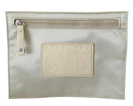 Monedero elegante de tela blanca WAYFARER