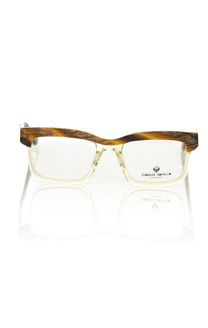 Frankie Morello Brown Acetate Unisex Frame