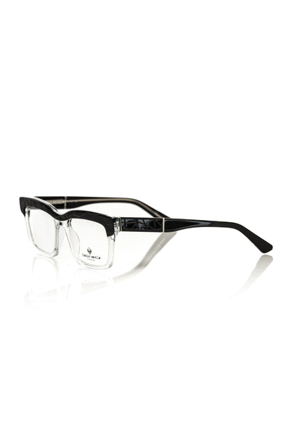 Montura unisex de acetato negro Frankie Morello