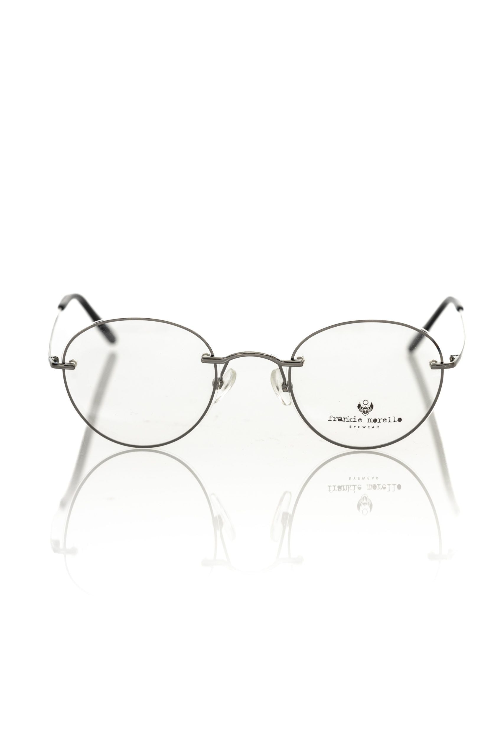 Montura de gafas unisex metalizada en gris Frankie Morello