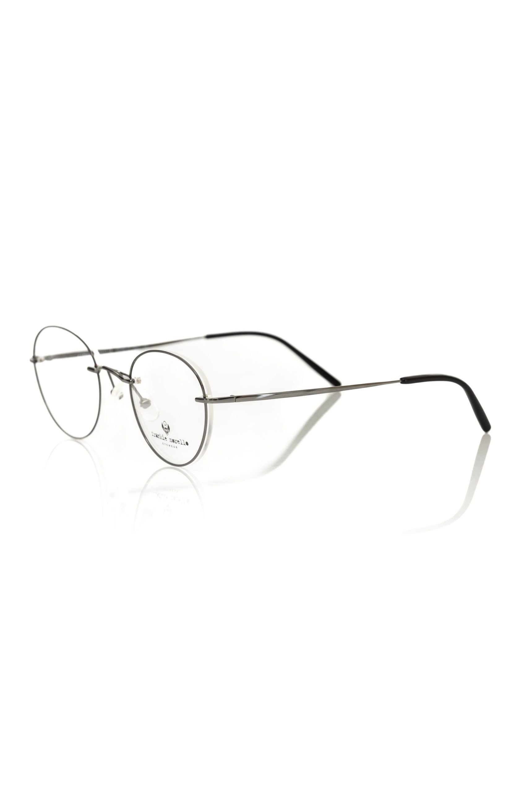 Montura de gafas unisex metalizada en gris Frankie Morello