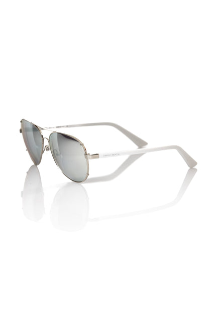 Gafas de sol para hombre Frankie Morello en plata metalizada