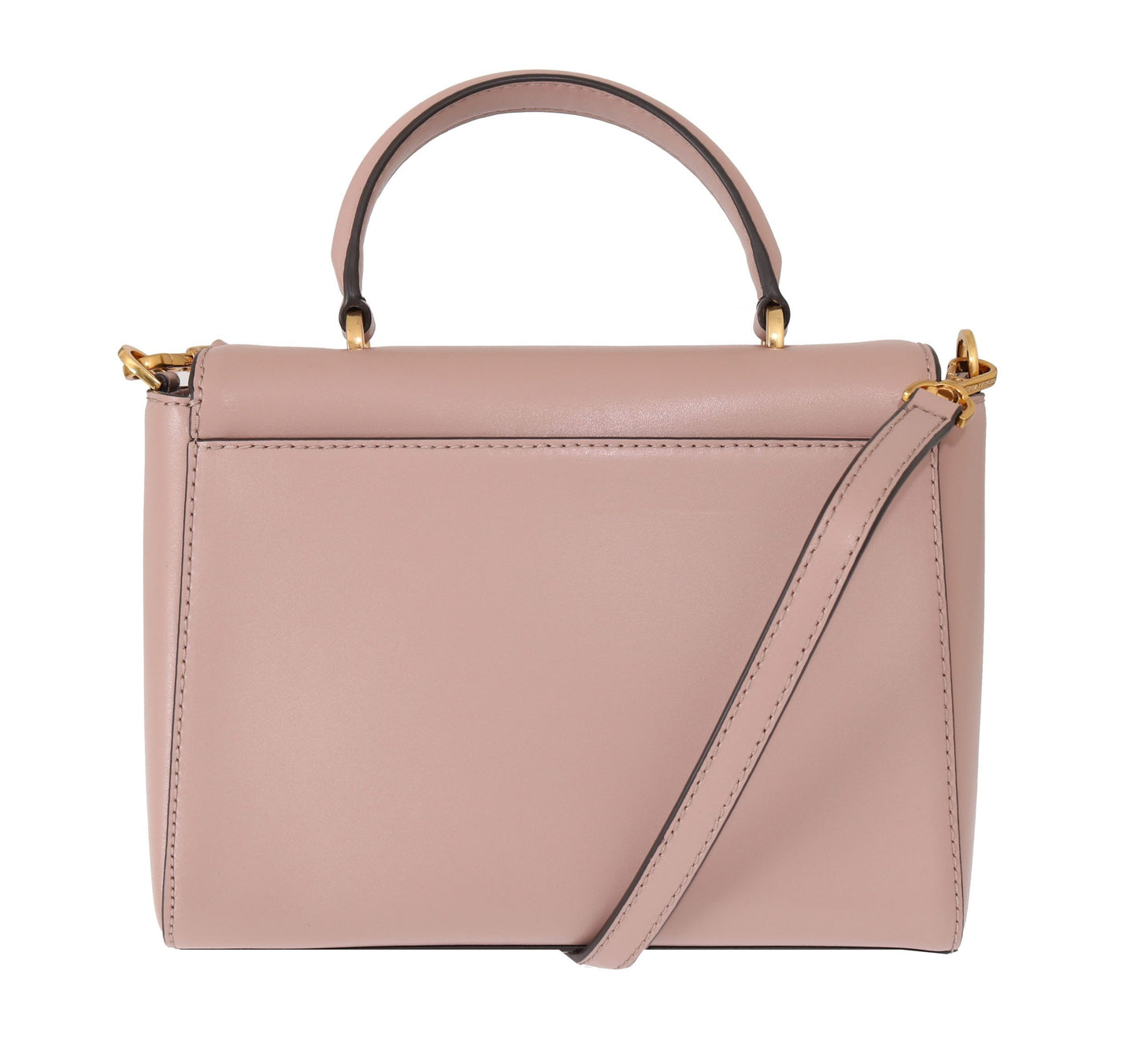 Elegante bolso de hombro Mindy de piel rosa de Michael Kors