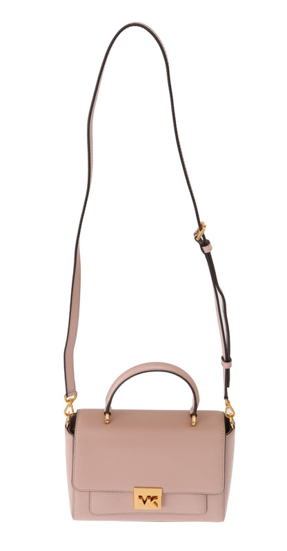 Elegante bolso de hombro Mindy de piel rosa de Michael Kors