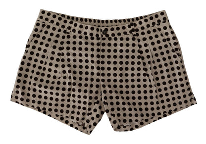 Dolce & Gabbana Elegant Polka Dot Cotton Shorts