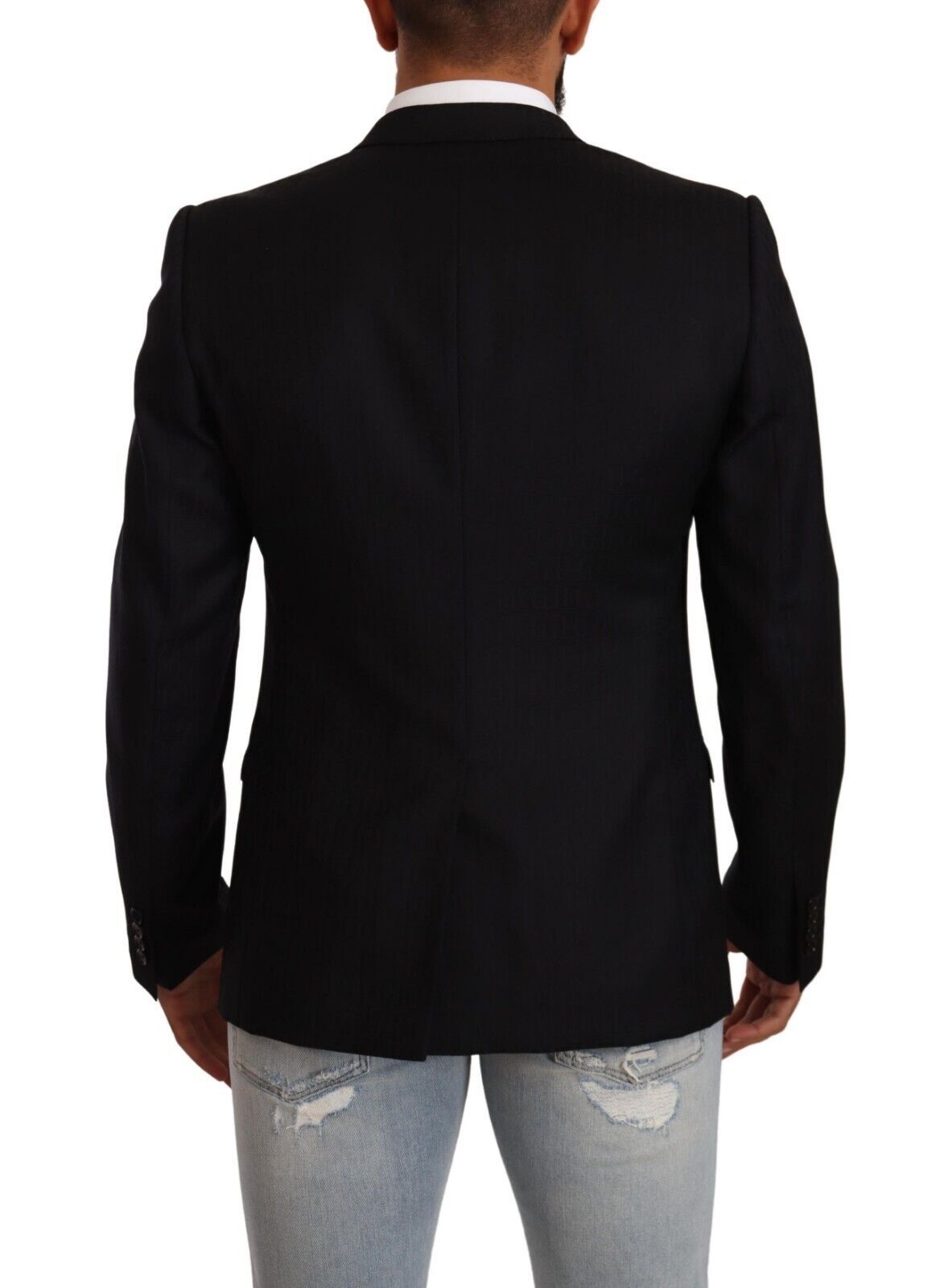 Blazer de lana virgen negro exclusivo de Dolce &amp; Gabbana