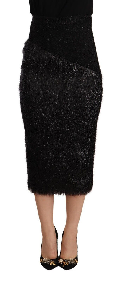 Falda tubo midi elegante de cintura alta de Masha Ma