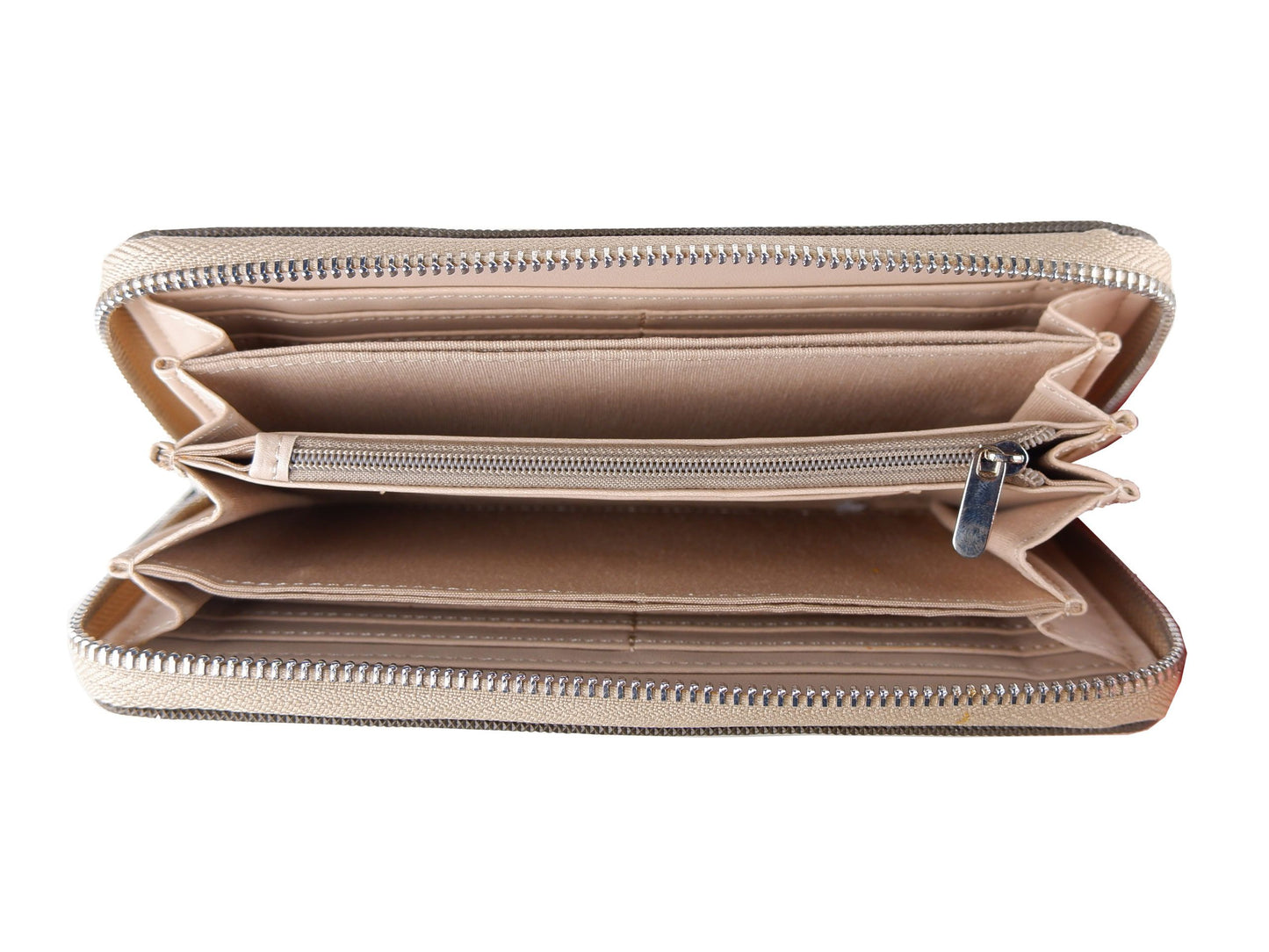 Cartera chic verde caqui con detalles de cuero de La Martina