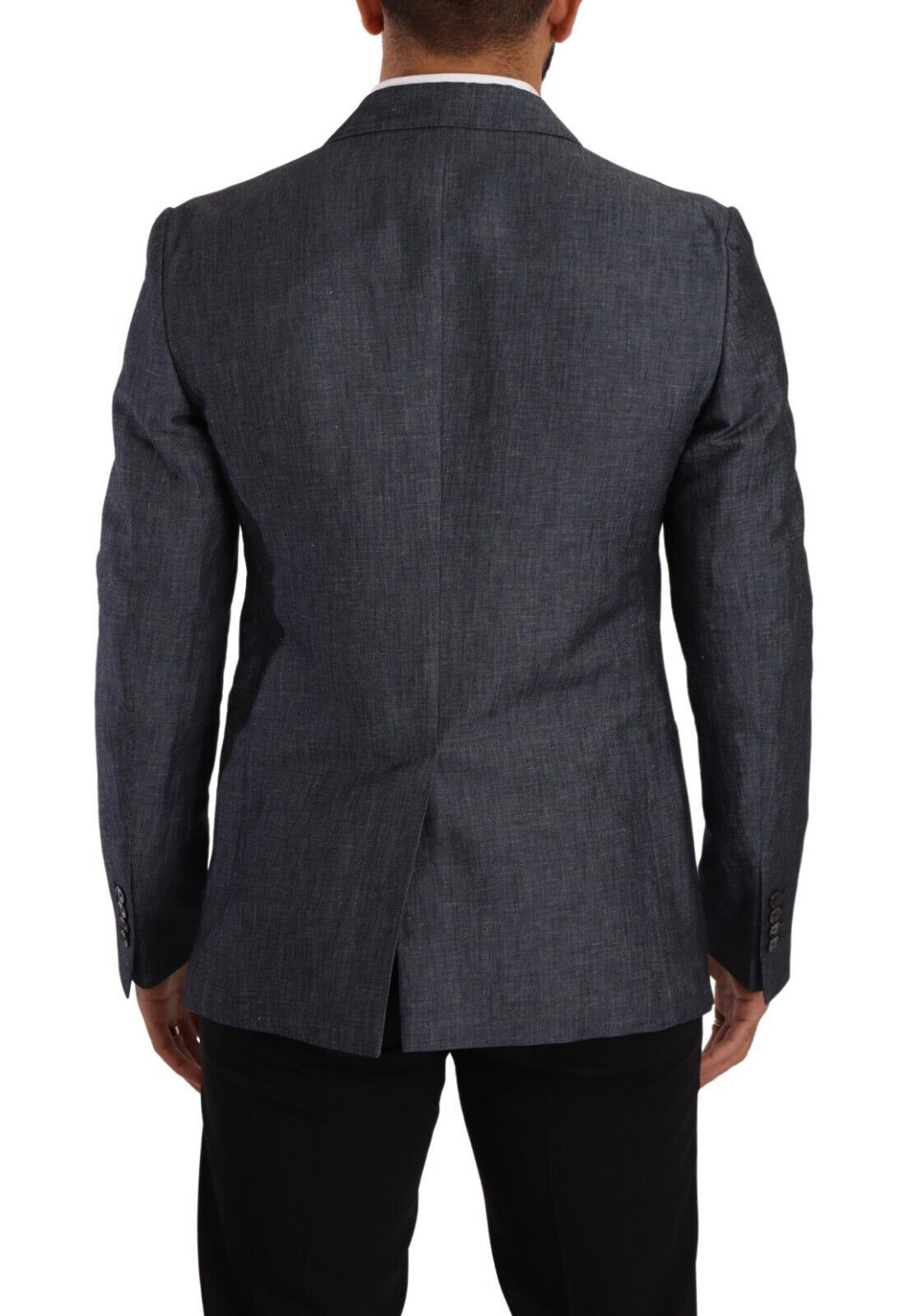 Blazer azul elegante de dos botones y corte entallado de Dolce &amp; Gabbana
