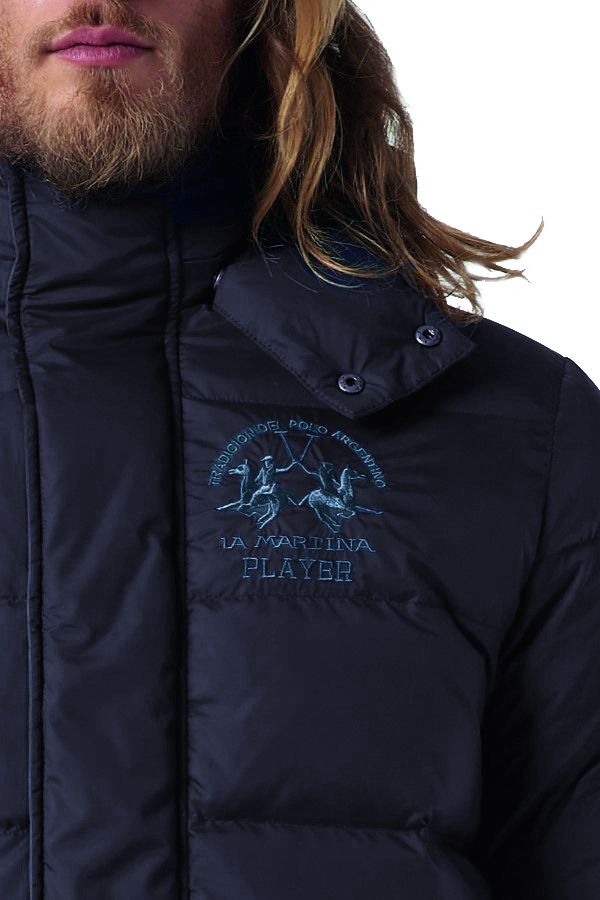 Chaqueta deportiva elegante con capucha La Martina en azul marino