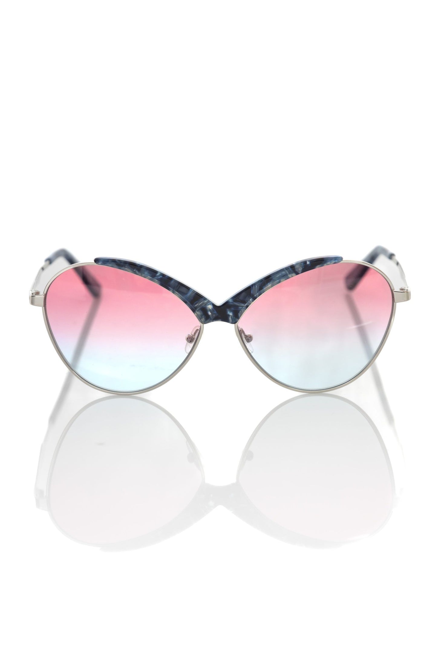 Gafas de sol para mujer Frankie Morello de fibra metalizada en azul