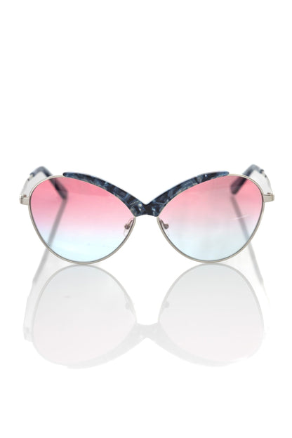 Gafas de sol para mujer Frankie Morello de fibra metalizada en azul