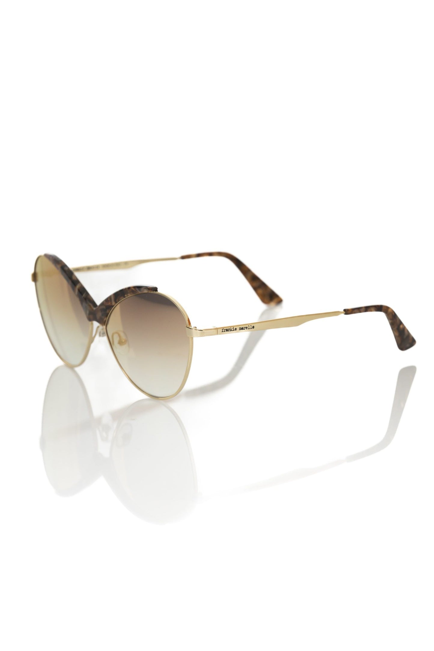 Gafas de sol para mujer Frankie Morello Beige Metálico