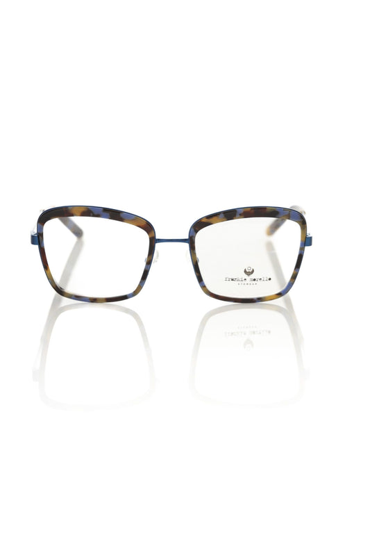 Montura de gafas para mujer Frankie Morello en azul metalizado